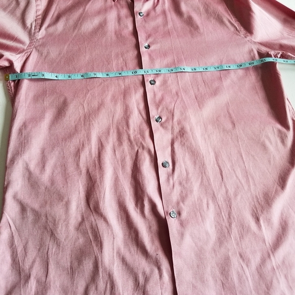 Paul Smith London  Dress  Shirt Size 17.5 44 100% cotton Pink Slim Fit - Picture 3 of 11